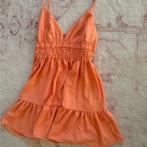 Orange Sleeveless Dress